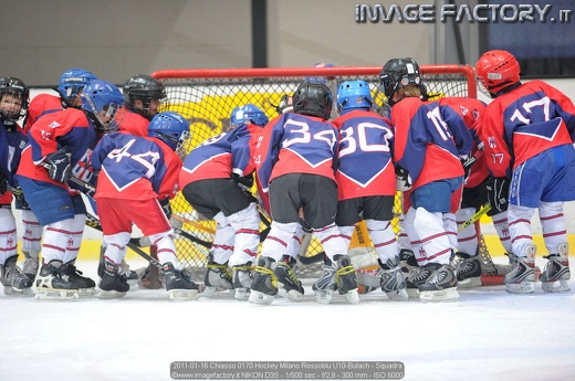 2011-01-16 Chiasso 0170 Hockey Milano Rossoblu U10-Bulach - Squadra